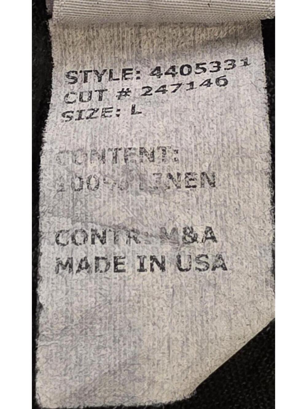 Cut-Loose Black Linen Sleeveless Shell Top Large - Picture 10 of 11